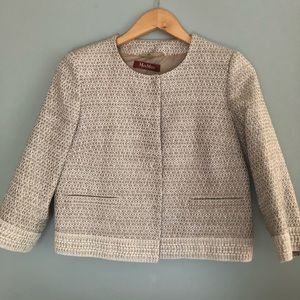 Max Mara - Classic Tweed Jacket in Cream & Tan